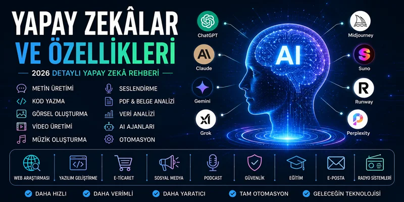 YAPAY ZEKA VE YAPAY ZEKA ARAÇLARI – DETAYLI ÖZELLİKLER