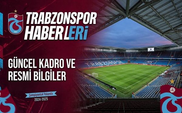UEFA Konferans Ligi’nin lig aşamasında mücadele edecek temsilcimiz Trabzonspor, UEFA’ya bildirmesi gereken nihayi oyuncu listesini teslim etti.