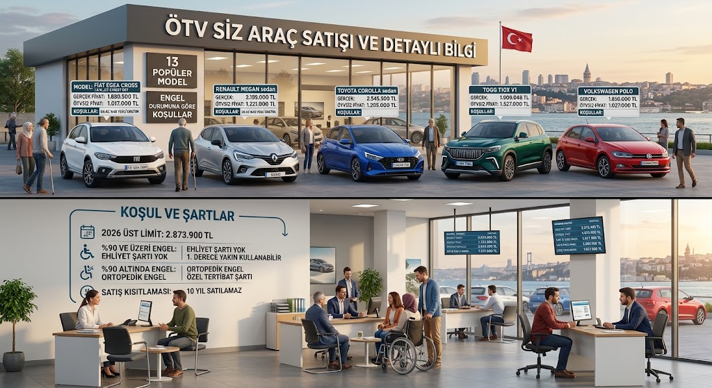 ÖTV'siz 13 Araç Alım Koşulları ve Şartları