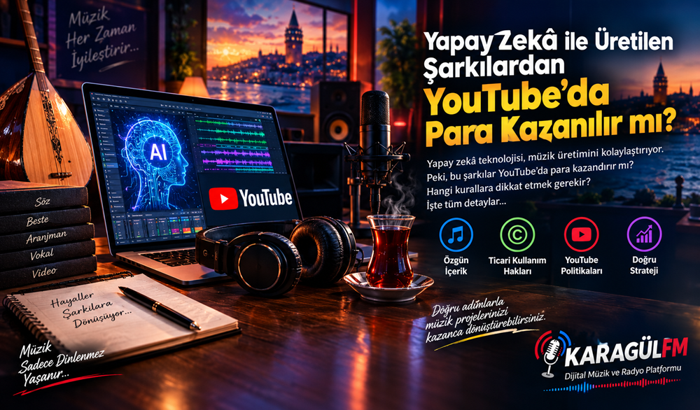 Yapay Zekâ ile Üretilen Şarkılardan YouTube'da Para Kazanılır mı