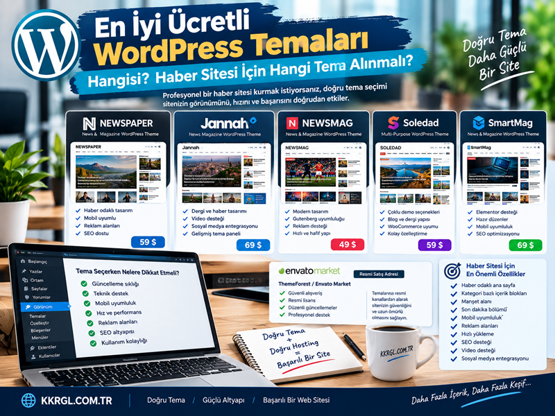 En İyi Ücretli WordPress Temaları Hangileri? Haber Sitesi İçin Hangi Tema Alınmalı?